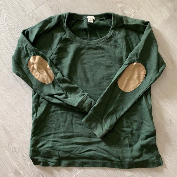 J. Crew Sweaters - J crew sz medium forest green crew neck sweatshirt